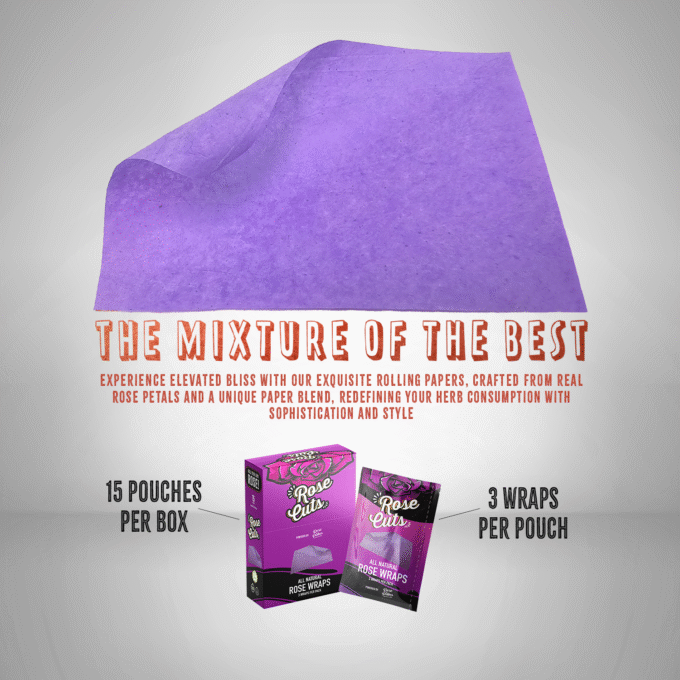 “BOX” PURPLE CREAMY STRAWBERRY ROSECUTS WRAPS