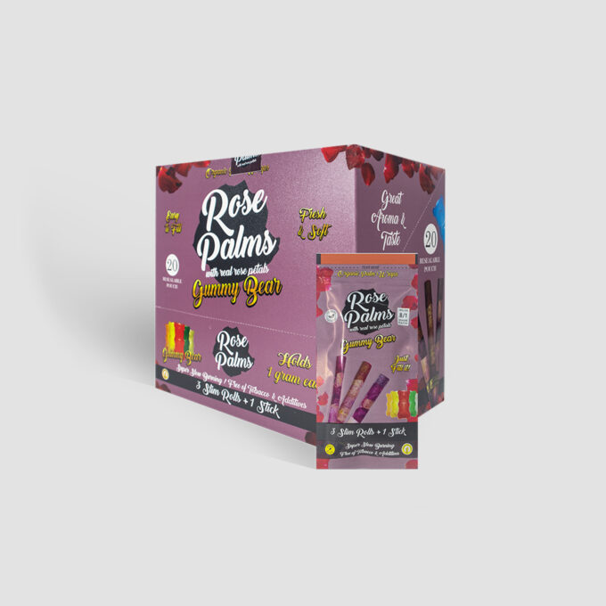 BOX ROSE PALMS SLIM GUMMY BEAR