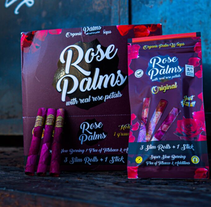 3 PACK ROSE PALM ORIGINAL SLIM SIZE