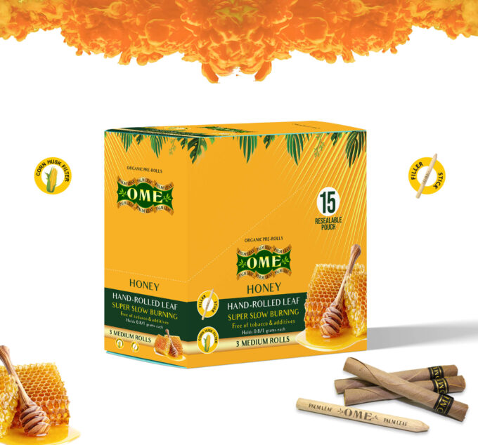 Box of  45 MEDIUM Wraps – Honey Flavor