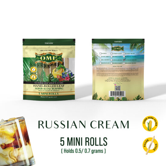 Box of 45 MEDIUM Wraps Russian Cream Flavor