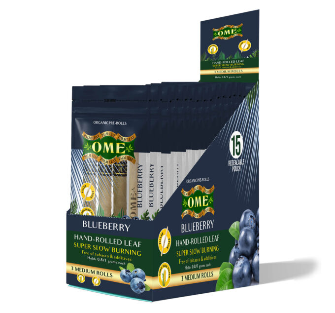 Box of 45 MEDIUM Wraps – Blueberry Flavor