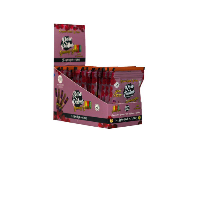 BOX OF MINI ROSE WRAP GUMMY BEAR