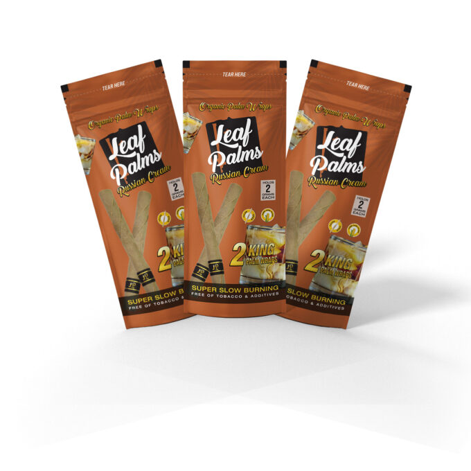 3 PACK LEAF PALMS RUSSIAN CREAM KING SIZE