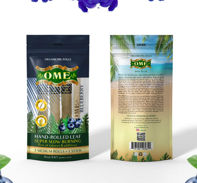 Box of 45 MEDIUM Wraps – Blueberry Flavor