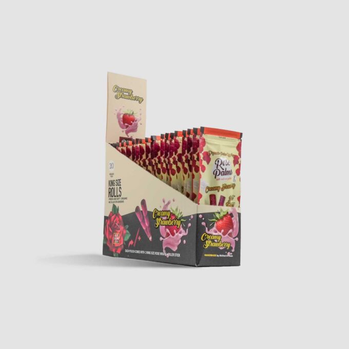 BOX ROSE PALMS KING CREAMY STRAWBERRY