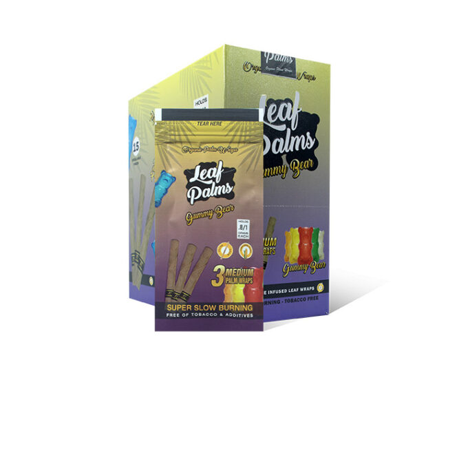 BOX OF LEAF PALMS GUMMY BEAR SLIM SIZE “45 COUNT”