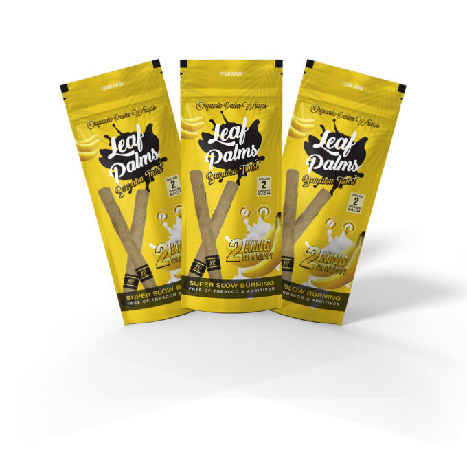 3 PACK LEAF PALMS BANANA TWIST KING SIZE