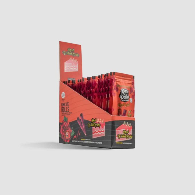 BOX ROSE PALMS KING RED VELVET CAKE
