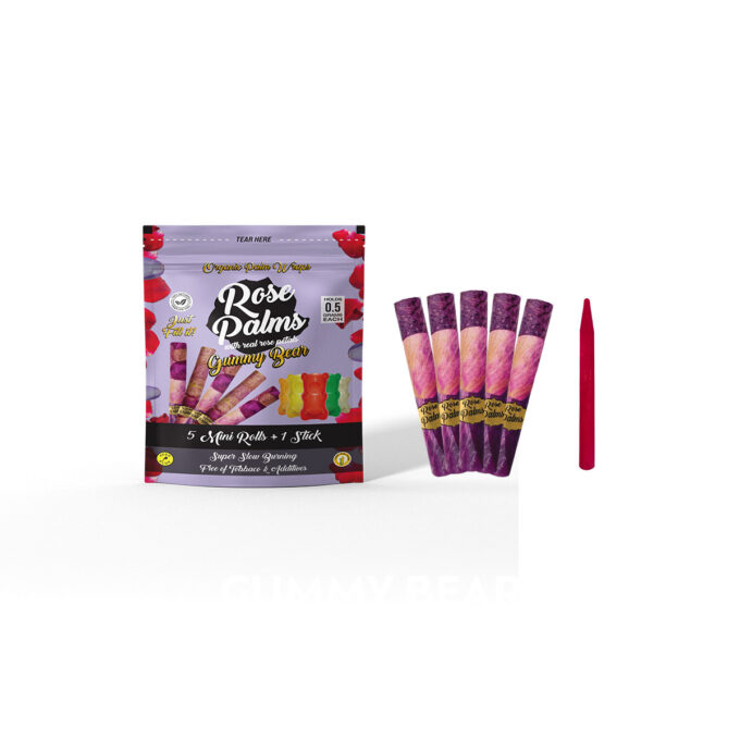 BOX OF MINI ROSE WRAP GUMMY BEAR