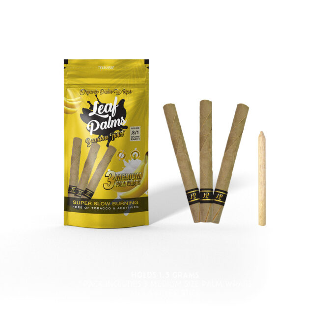3 PACK LEAF PALMS BANANA TWIST SLIM SIZE