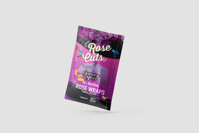 PURPLE GUMMY BEAR ROSECUT WRAPS – SINGLE POUCH