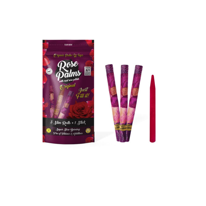 3 PACK ROSE PALM ORIGINAL SLIM SIZE