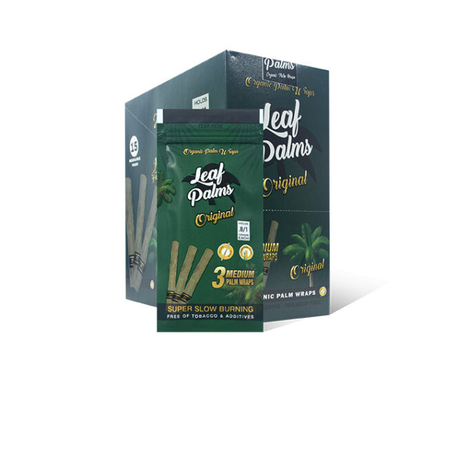 BOX OF LEAF PALMS ORIGINAL SLIM SIZE “45 COUNT”