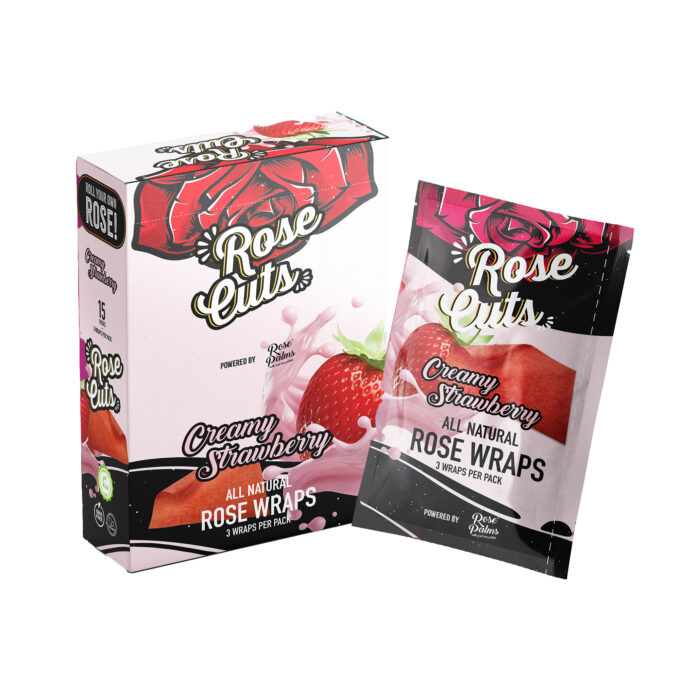 “BOX” PINK CREAMY STRAWBERRY ROSECUTS WRAPS