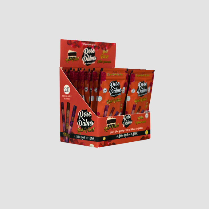 BOX ROSE PALMS SLIM RED VELVET CAKE