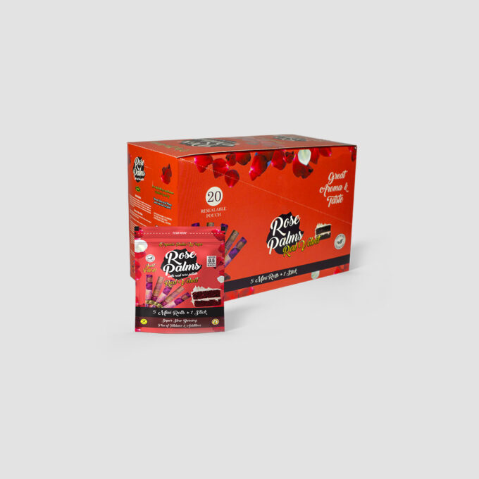 BOX ROSE PALMS MINI RED VELVET CAKE