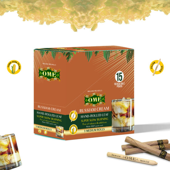 Box of 45 MEDIUM Wraps Russian Cream Flavor