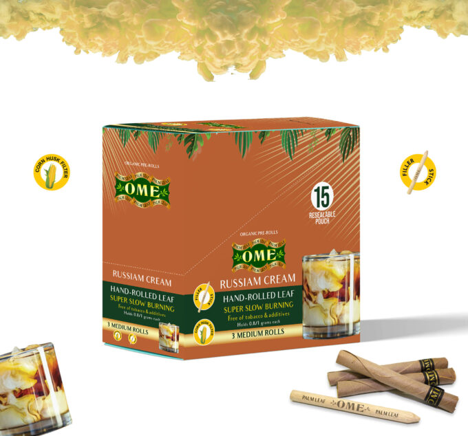 Box of 45 MEDIUM Wraps Russian Cream Flavor