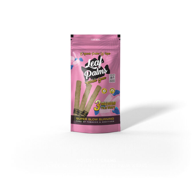 LEAF PALMS BUBBLE GUM SLIM SIZE