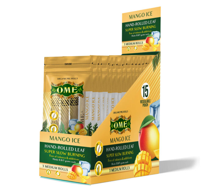 Box of 45 MEDIUM Wraps – Mango Ice Flavor
