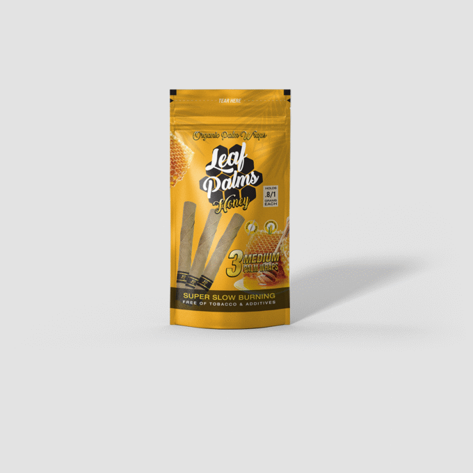LEAF PALMS MEDIUM HONEY
