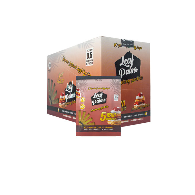 BOX OF LEAF PALMS MINI STRAWBERRY SHORTCAKE “100 COUNT”