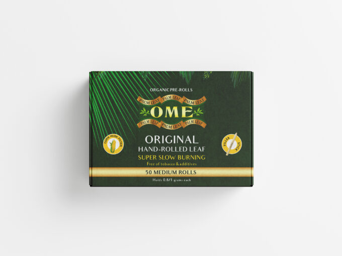 50 MEDIUM Wraps 100% Palm Leaf Natural Pre Rolled