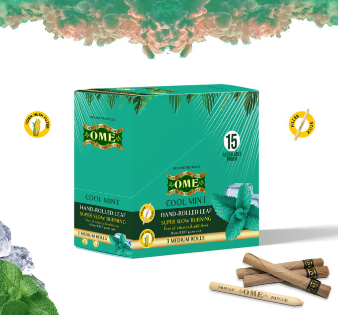 Box of 45 MEDIUM Wraps – Cool Mint Flavor
