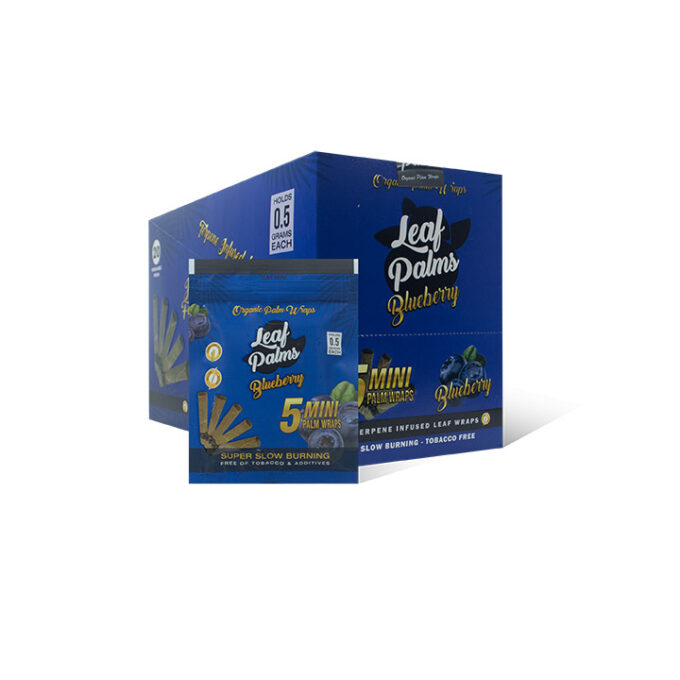 BOX OF LEAF PALMS MINI BLUEBERRY “100 COUNT”
