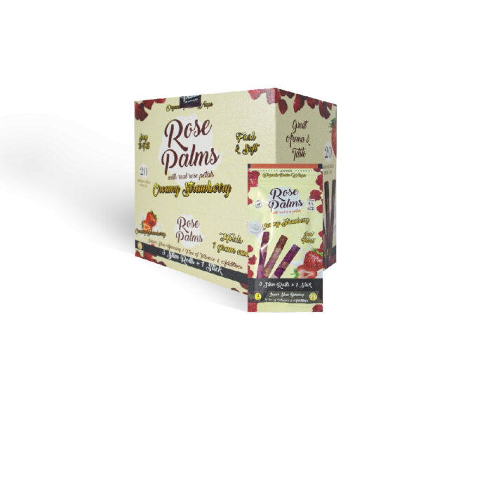 ROSE WRAP BOX SLIM SIZE “CREAMY STRAWBERRY”