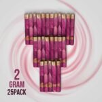 Real Rose Classic King Size 109mm Pre-Rolled Tubes Bulk – 25 Tubes Creamy Strawberry