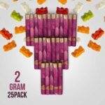 Real Rose Classic King Size 109mm Pre-Rolled Tubes Bulk – 25 Tubes Gummy Bear