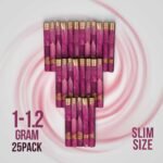 Real Rose Classic Slim Pre-Rolled Tubes Bulk - 25 Tubes Creamy Strawberry