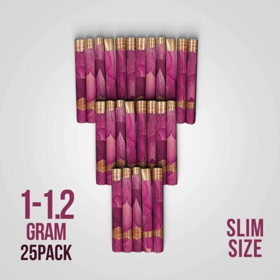 Real Rose Classic Slim Pre-Rolled Tubes Bulk - 25 Tubes Original