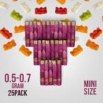 Real Rose Mini Pre-Rolled Tubes Bulk – 25 Tubes Gummy Bear