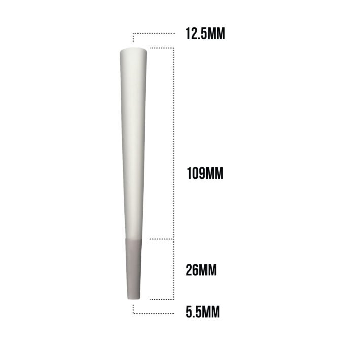 White Organic King Size 109mm Pre Rolled Cones