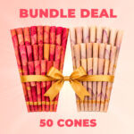 Real Rose and Lotus Classic King Size 109mm Pre Rolled Cone Bulk - 50 cones